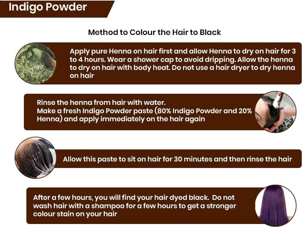 Arabuzz Indigo Powder 250 Gram / 8.81 oz / 0.55 LB | 100% Pure - No Preservatives & No Coloring Agents