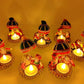 JH Gallery Recycled Material Rajasthani Raja Rani Puppet, Dolls Decorative Tealight Candle Holder, Diwali Decoration Items for Home Décor, Tea Light Candle Holder(Pack of 2)