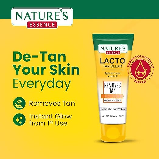 Nature'S Essence Daily De-Tan Lacto, Clear, 100g