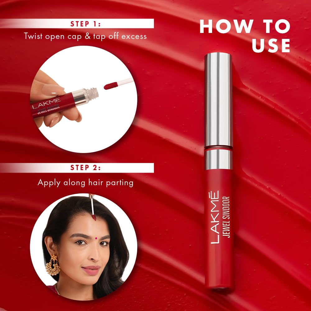 Lakme Jewel Sindoor, Maroon, 5 ml
