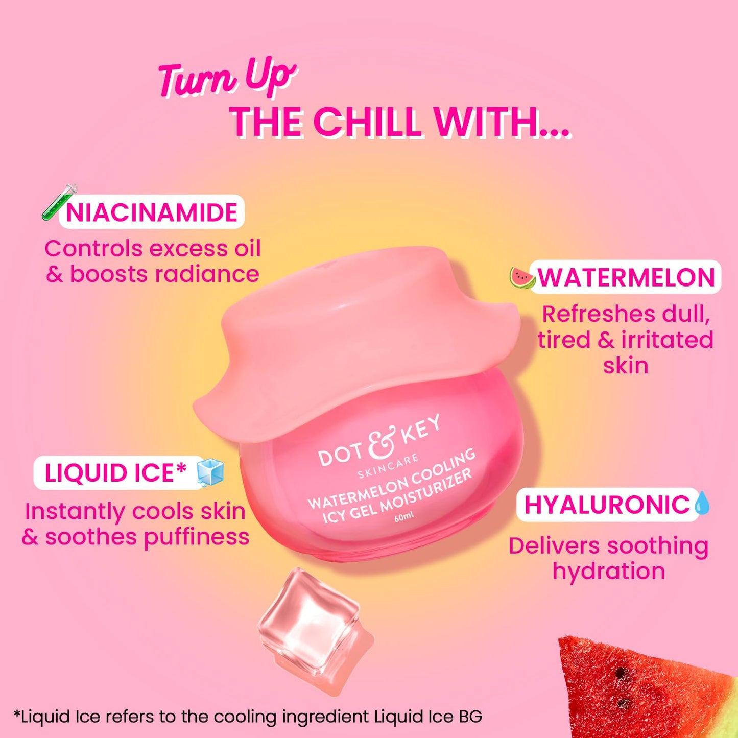 Dot & Key Watermelon Cooling Icy Gel Moisturizer, 60 gm