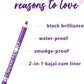 Plum Naturstudio All-Day-Wear Kohl Kajal Matte Finish Black Brilliance Eyeliner Pencil With Free Sharpener | Smudge Proof | Waterproof 2-In-1 Eyeliner + Kajal Makeup Set, 1.2 g