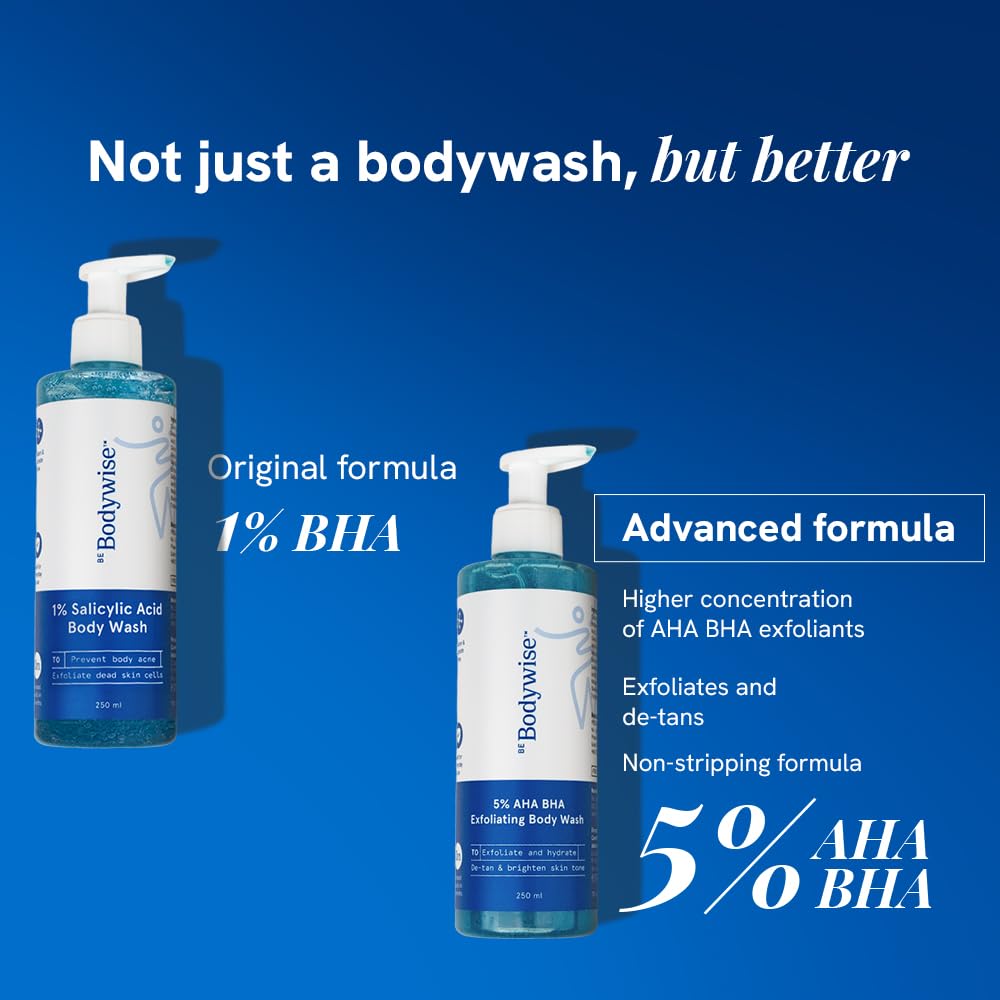 Be Bodywise 5% AHA BHA Exfoliating Body Wash 250ml