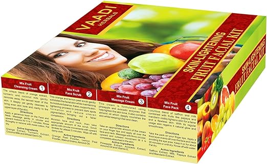 Vaadi Herbals Skin Lightening Fruit Facial Kit, 70g