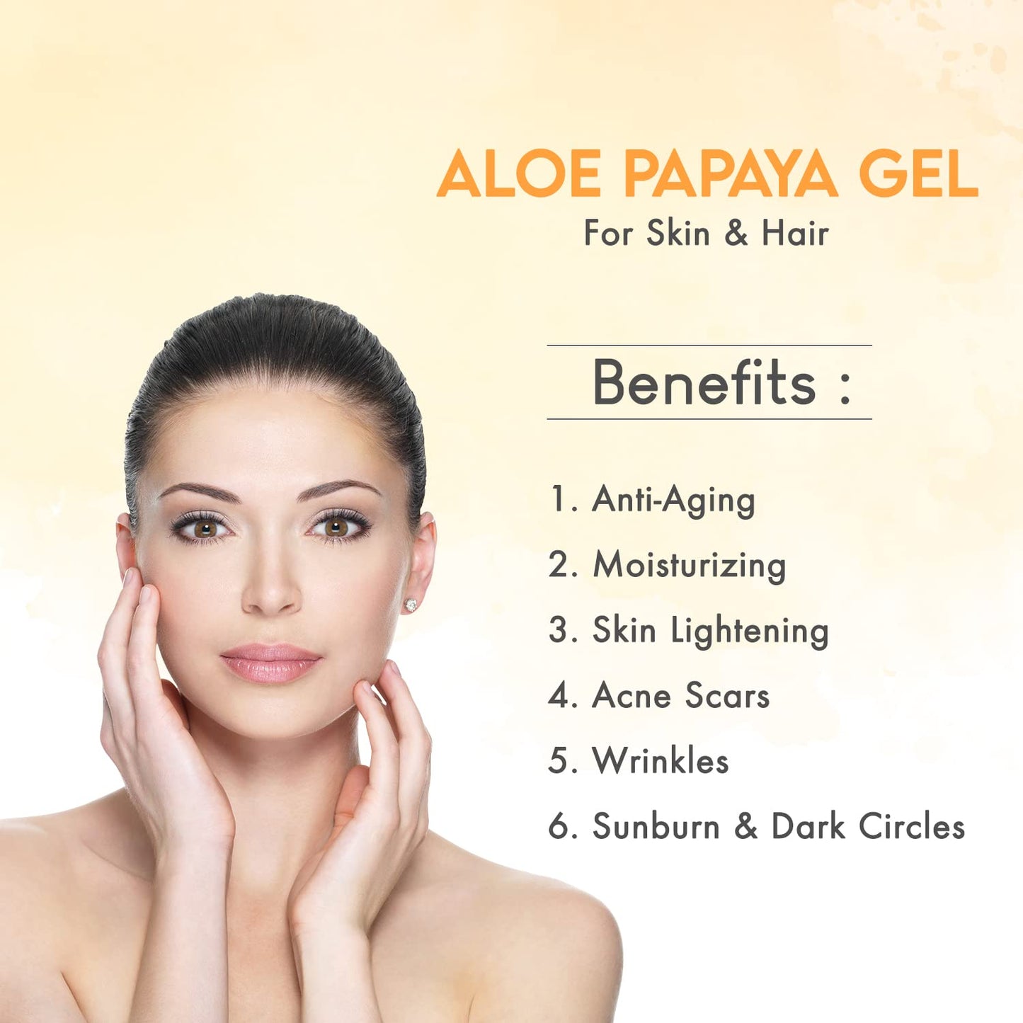 KAZIMA Aloe Papaya Gel for Face and Body, 1kg