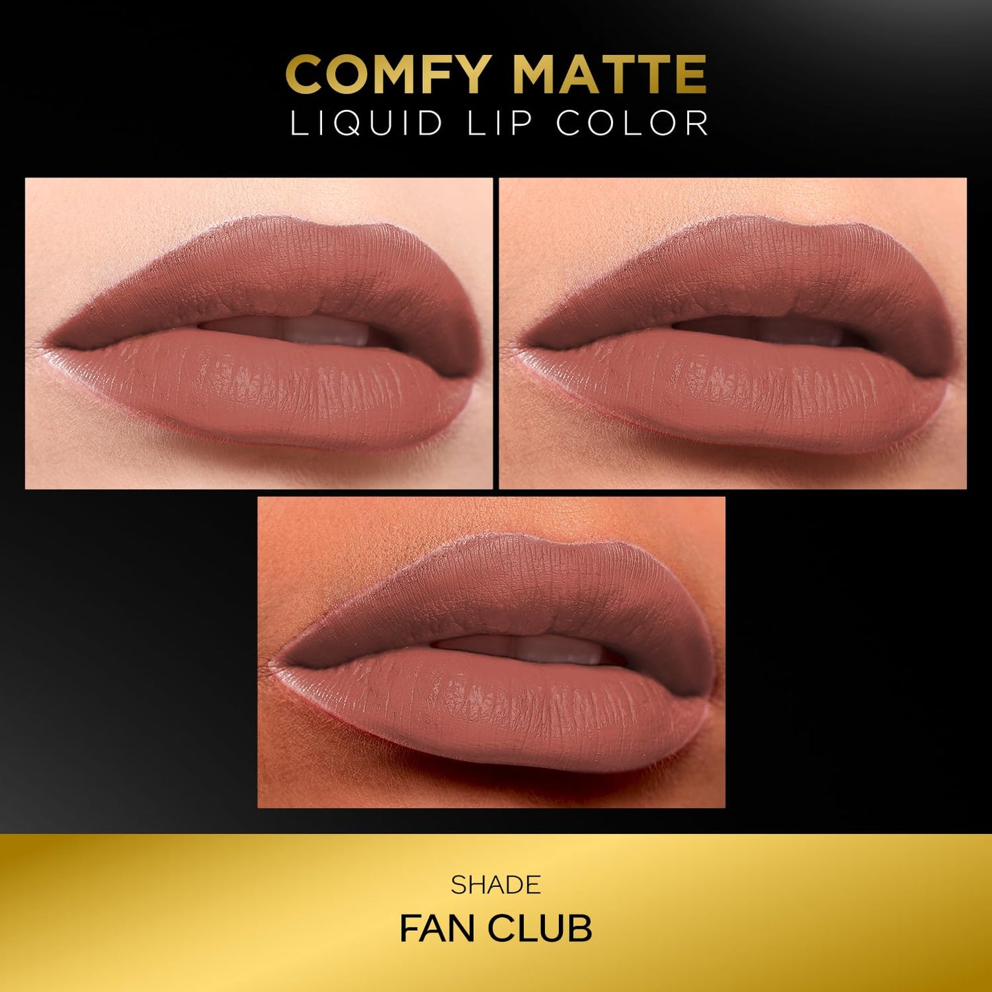 FACESCANADA Comfy Matte Liquid Lipstick - Fan Club 27, 3.8 ml | Comfortable 10HR Longstay | Intense Matte Color