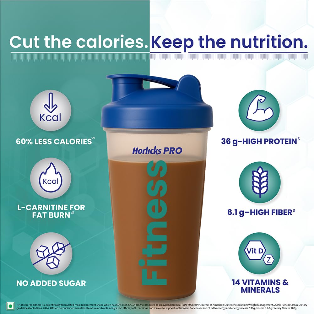 Horlicks PRO Chocolate, BIB, A Meal Replacement for Weight Loss with 60% Less Calories, 400 gm