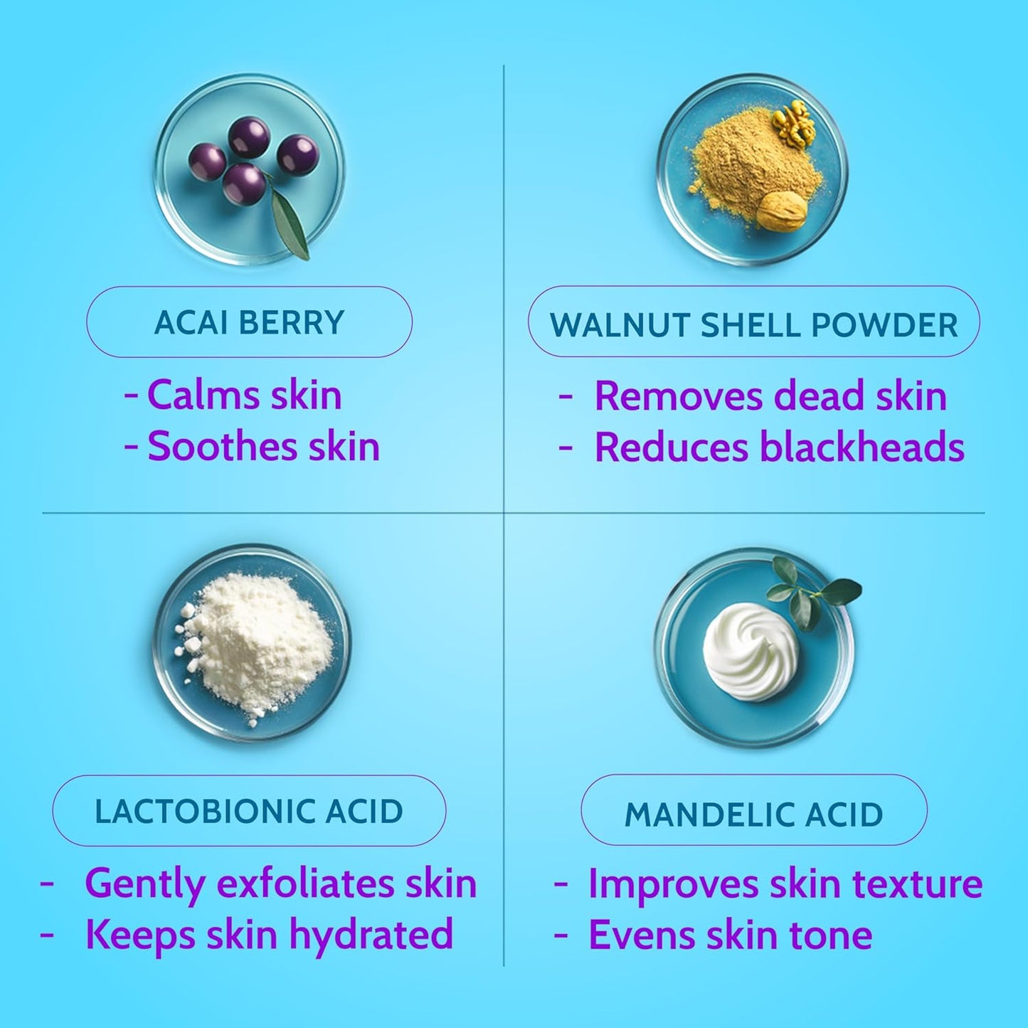 Chemist At Play Gentle Exfoliating Face Scrub with Mandelic Acid & Walnuts, 100 ml