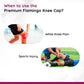 Flamingo Premium Knee Cap (Pair) Color-Blue | Size-M