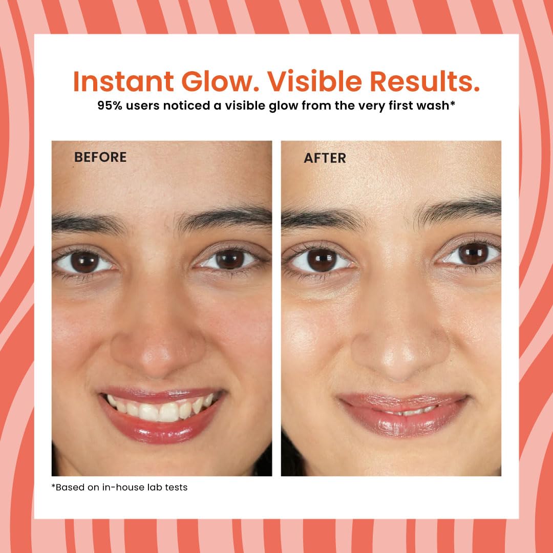 Foxtale Vitamin C Super Glow Face Wash with Papaya enzyme , 100 ml