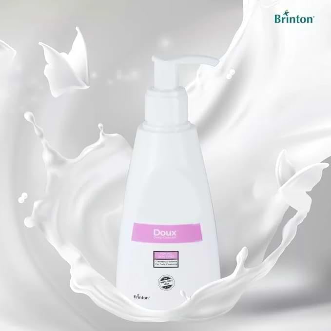 Brinton UV Doux Face Cleanser, Cetyl & Stearyl Alcohol, Niacinamide, Hyaluronic Acid, Jojoba Oil, 125 ml