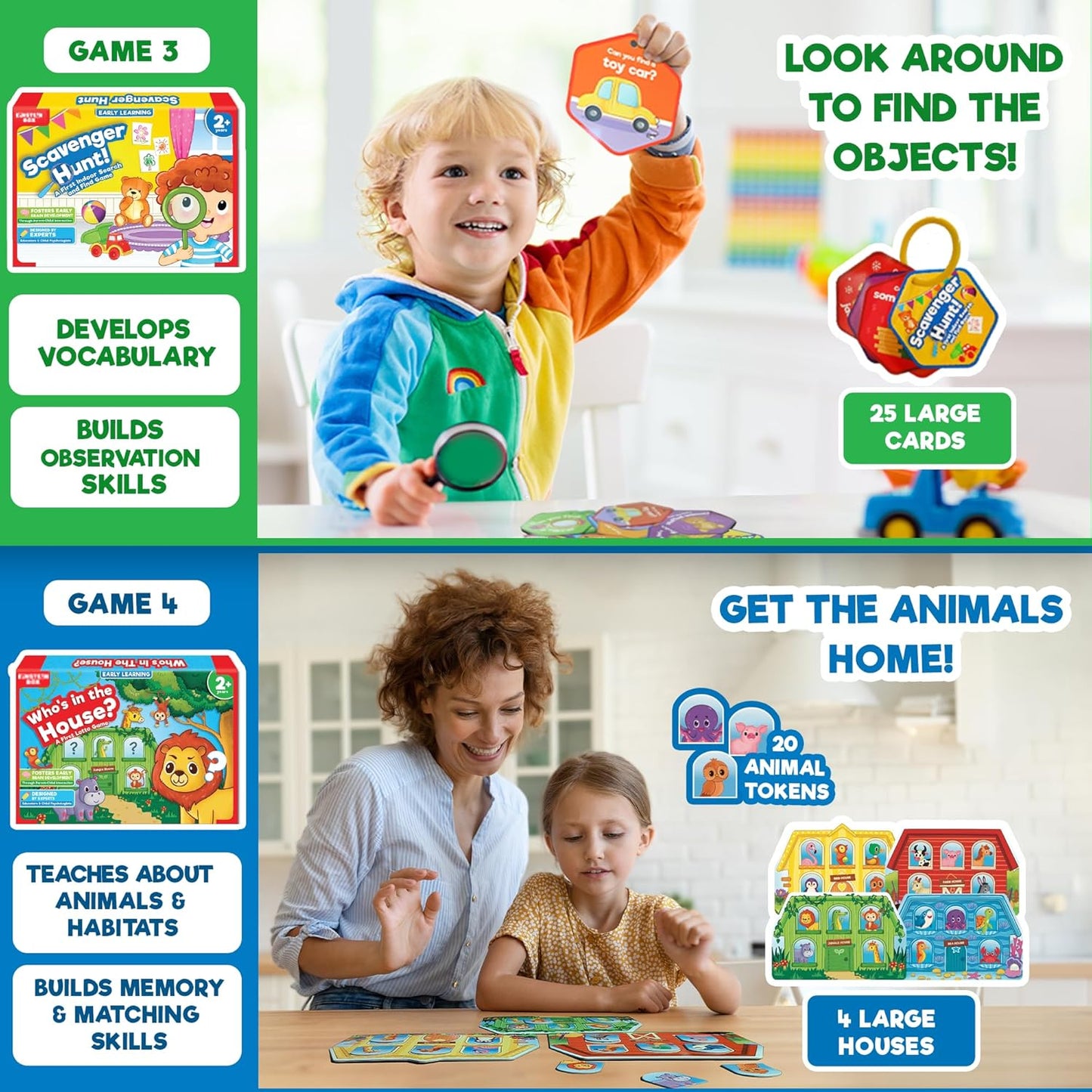 Einstein Box My Big Box of Games for Toddlers 2+ | Toys & Gifts for Boys & Girls Ages 2-5 Years Old