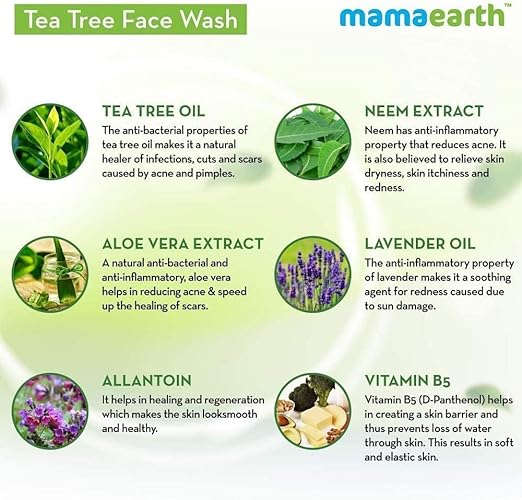 Mamaearth Tea Tree Face Wash - 100 ml