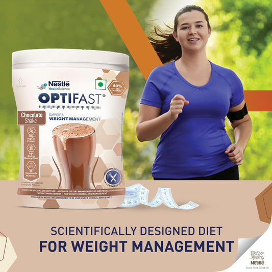 Nestle Optifast Scientifically Designed Weight Loss Diet, 400 gm Pet Jar Pack, Chocolate Flavour