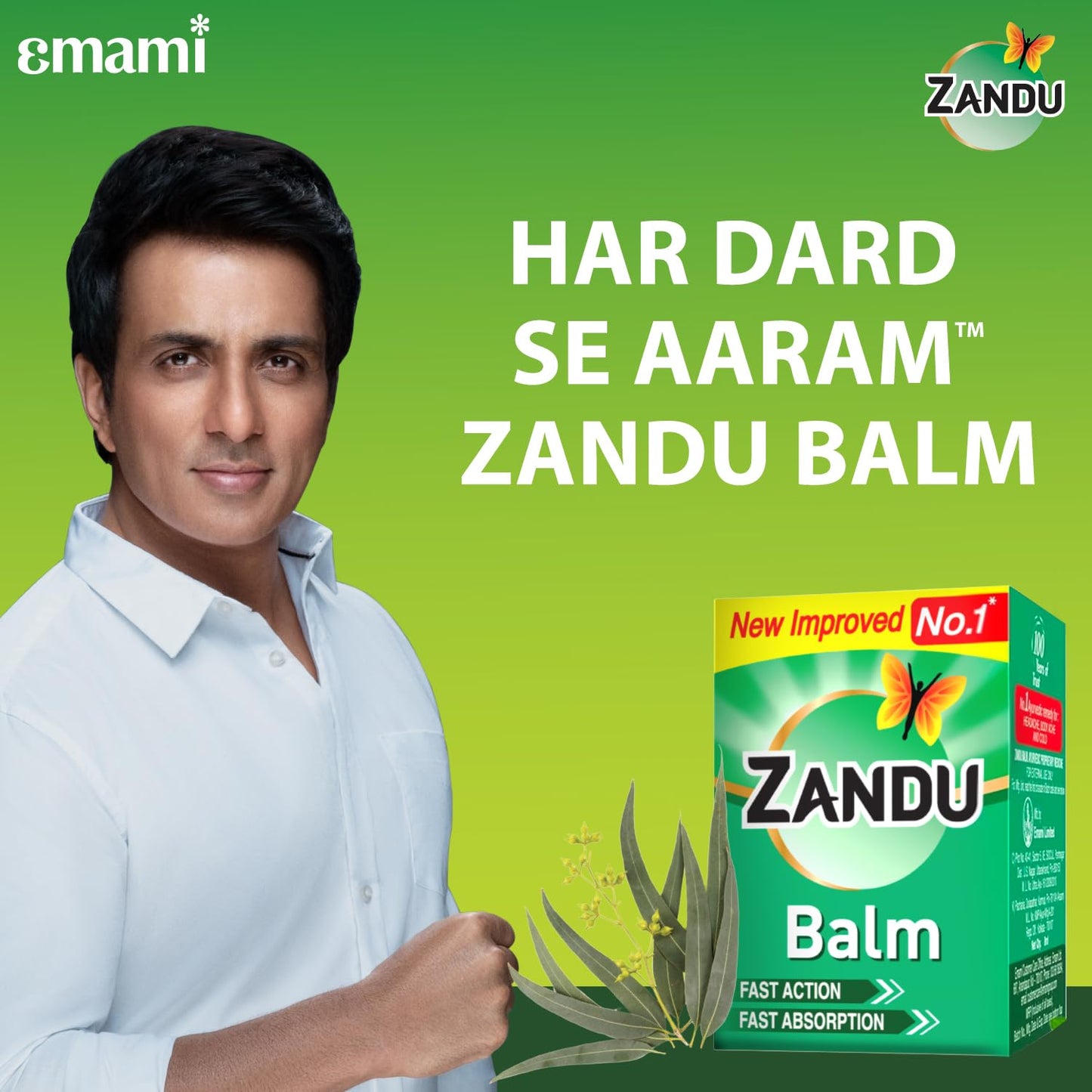 Zandu Balm, Effective relief from Headache, Body Pain, Sprain and Cold, 25 ml