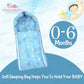 Infantbond Baby Sleeping Essential Reversible Nest | Mattress with Net | Carry Bag(0-6 Months) (Blue)