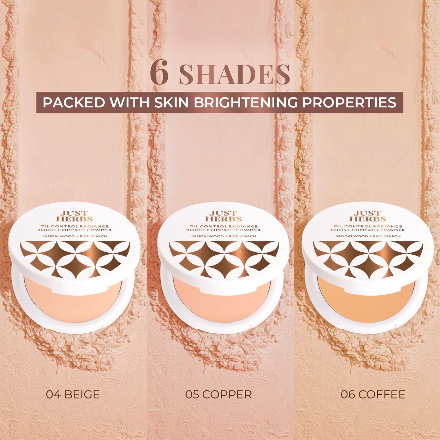 Just Herbs Oil Control Radiance Booster Age Defying Compact Powder 9 gm