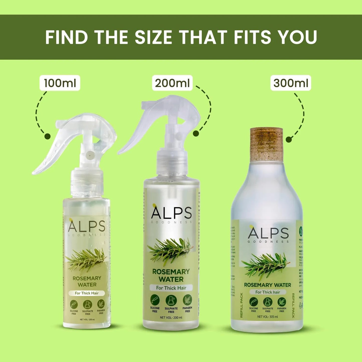 Alps Goodness Rosemary Water, 305 ml