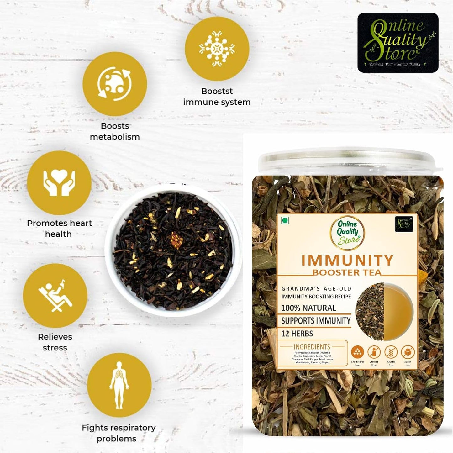 Online Quality Store Immunity Booster Tea - 100 gm