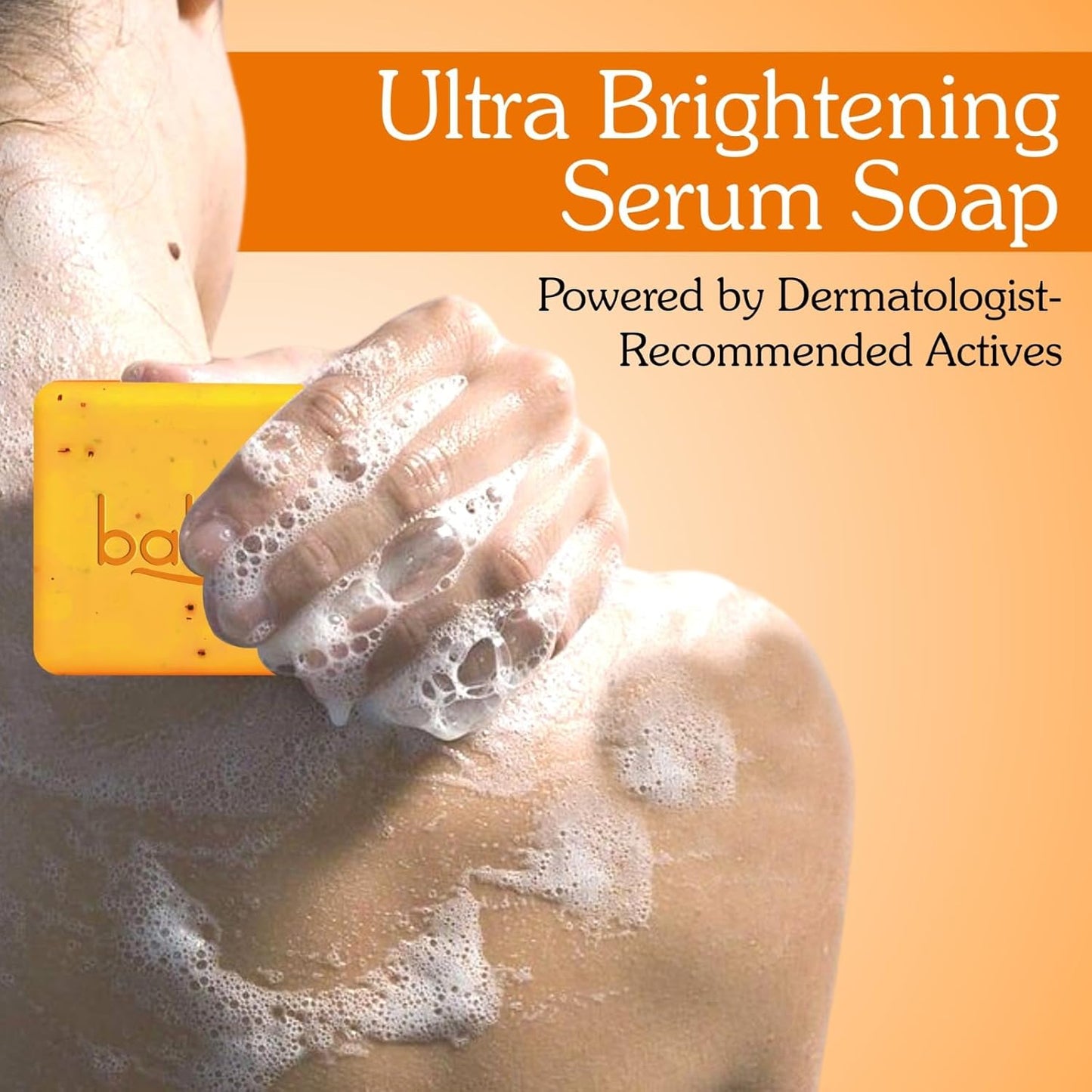 Bake 10% Vitamin C Ultra Brightening Serum Soap, 3% Niacinamide & Turmeric, 300 gm