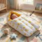 3-in-1 Baby Bed & Sleeping Bag for Newborn, Yellow Flower