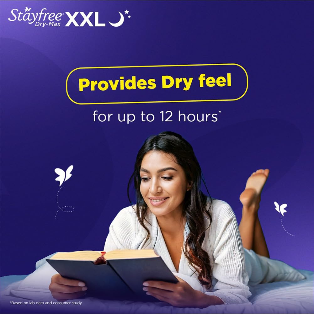 Stayfree Dry Max Xxl|Combo Pack 126 Pads|All Night Xxl Dry Cover Sanitary Pads