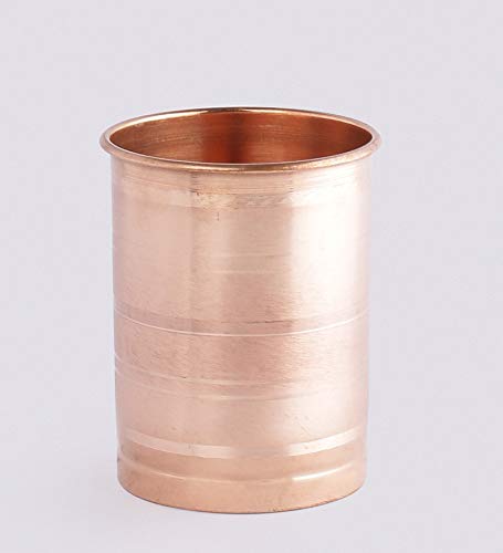 KC Copper Water Bottle and Jug Combo Set - 1000 ml Bottle, 2000 ml Jug, 2 Glasses - Brown