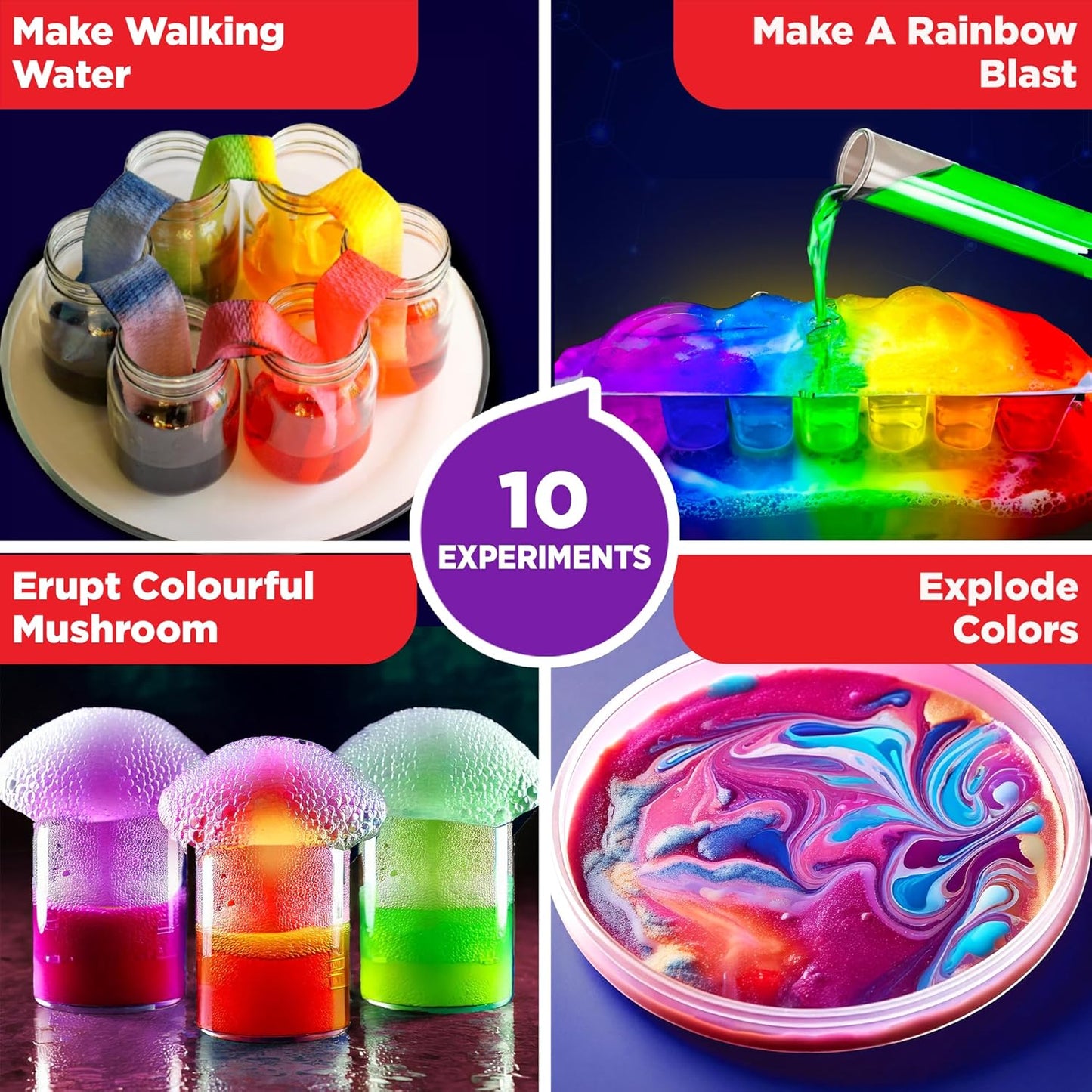 Einstein Box Science Return Gifts for Kids | DIY Colour Science Kit with 10 Fun Experiments