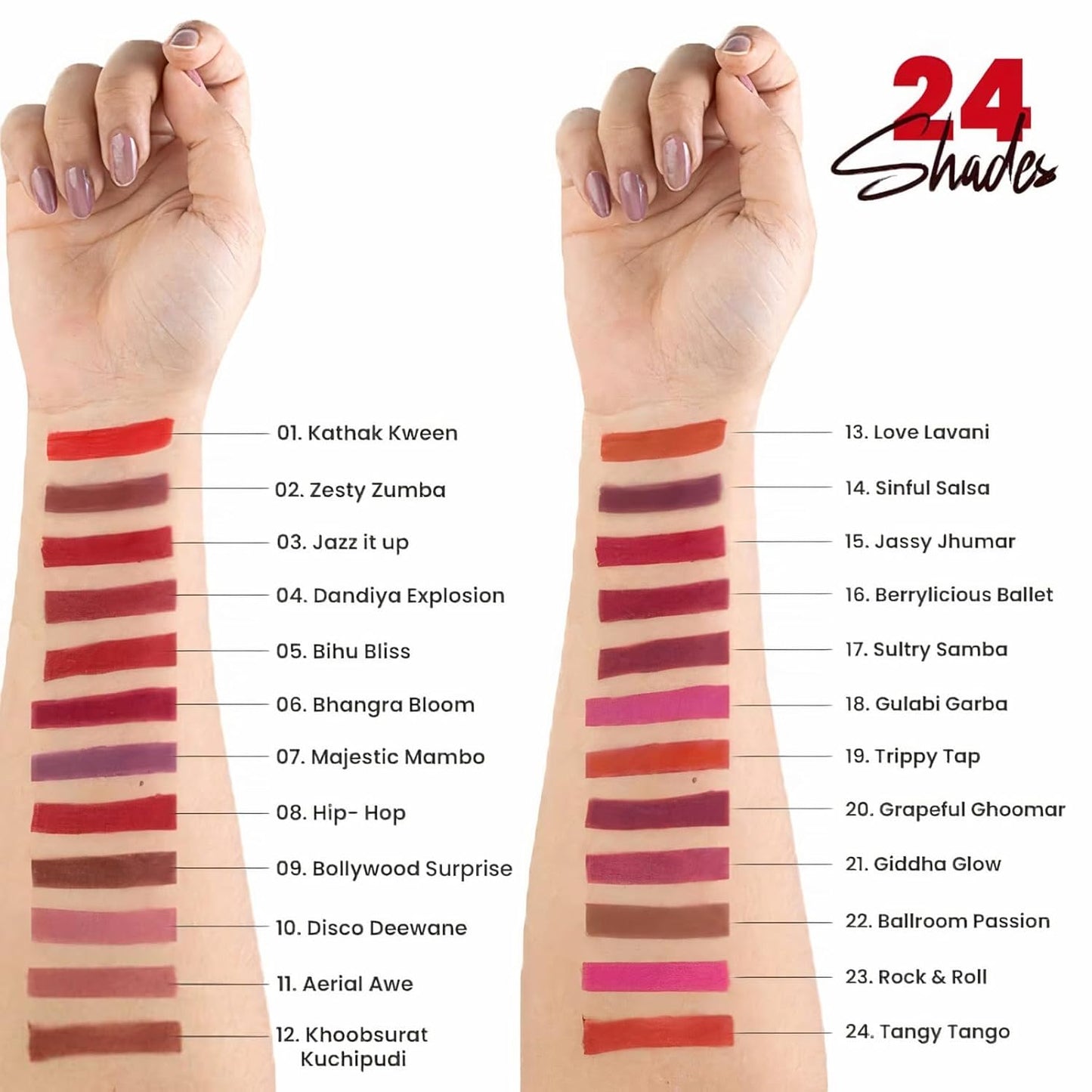 MARS Creamy Matte Long Lasting Lipstick for Women | Creamy Lipstick | Single Swipe Application | Smooth & Light Weight (3.2 gm) (02-Zesty Zumba)