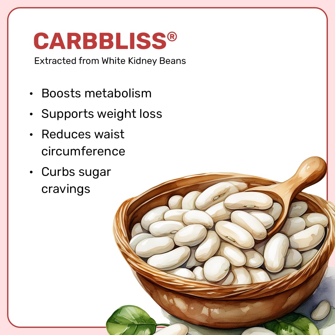 What's Up Wellness Daily Burner Capsules with CarbBliss® & ACV | Weight Loss Supplement For Women & Men | Helps Manage Cravings, Calories & Carbs | 30 Capsules