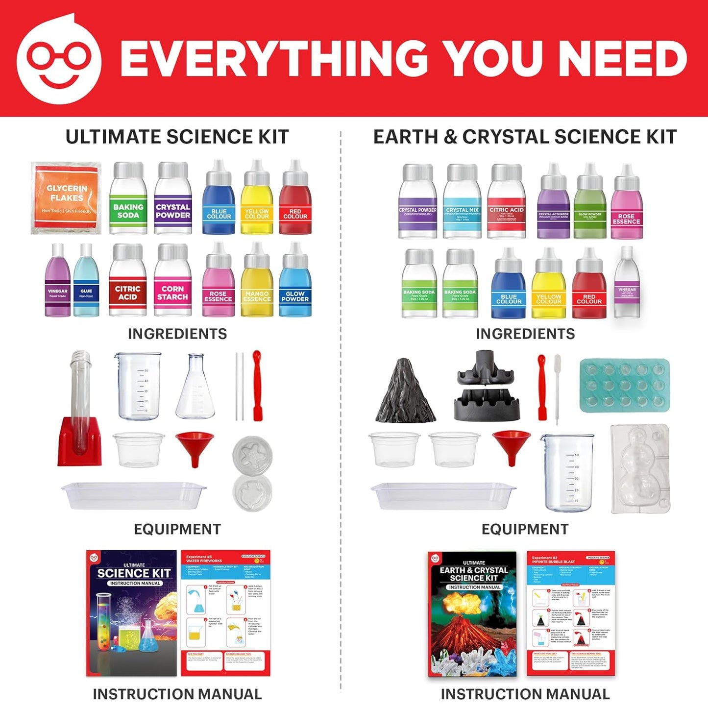 Einstein Box Science Gift Set for Boys & Girls | STEM Learning Toys for 8,9,10,11,12,13,14-Year-Olds | 2-in-1 Educational Toys Set