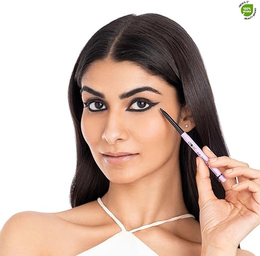 Plum Eye-Swear-By Kohl Kajal - Deep Black | Creamy Smooth Kajal Smudge Proof Water-Proof Eyeliner Makeup 100% Vegan & Cruelty Free