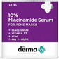 The Derma Co 10% Niacinamide Face Serum For Acne Marks And Acne Prone Skin For Men and Women,10ml