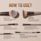 Swiss Beauty Professional Face & Eye Brush Set of 6 with Synthetic Fibres and Easy Blending