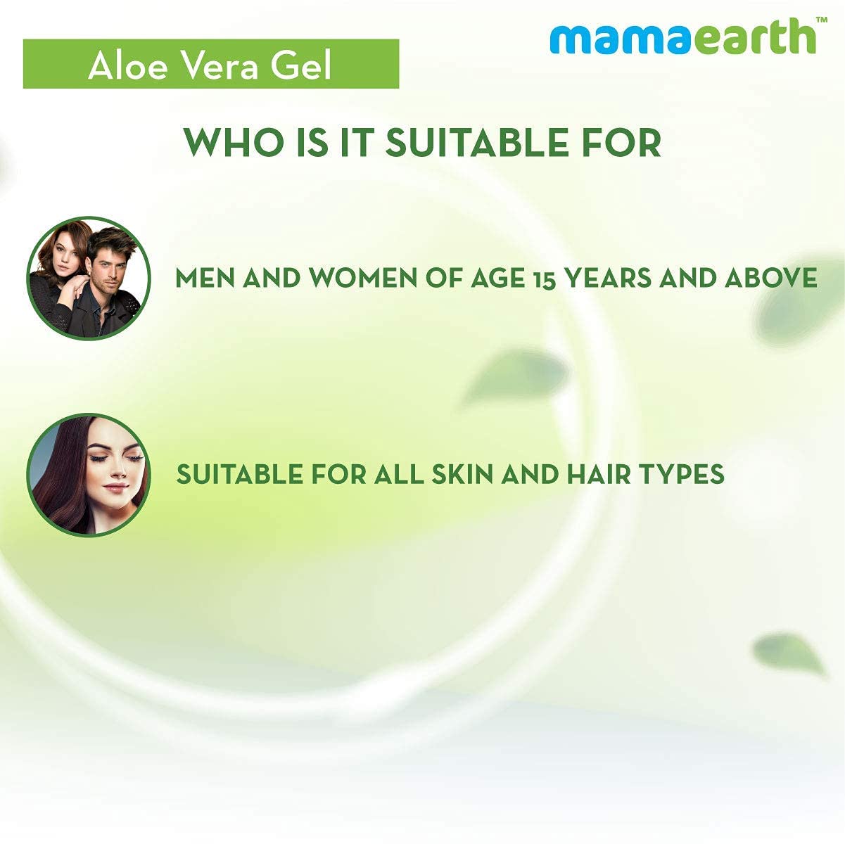 Mamaearth Aloe Vera Gel for Skin & Hair | With Pure Aloe Vera & Vitamin E | For Men & Women | 300 ml