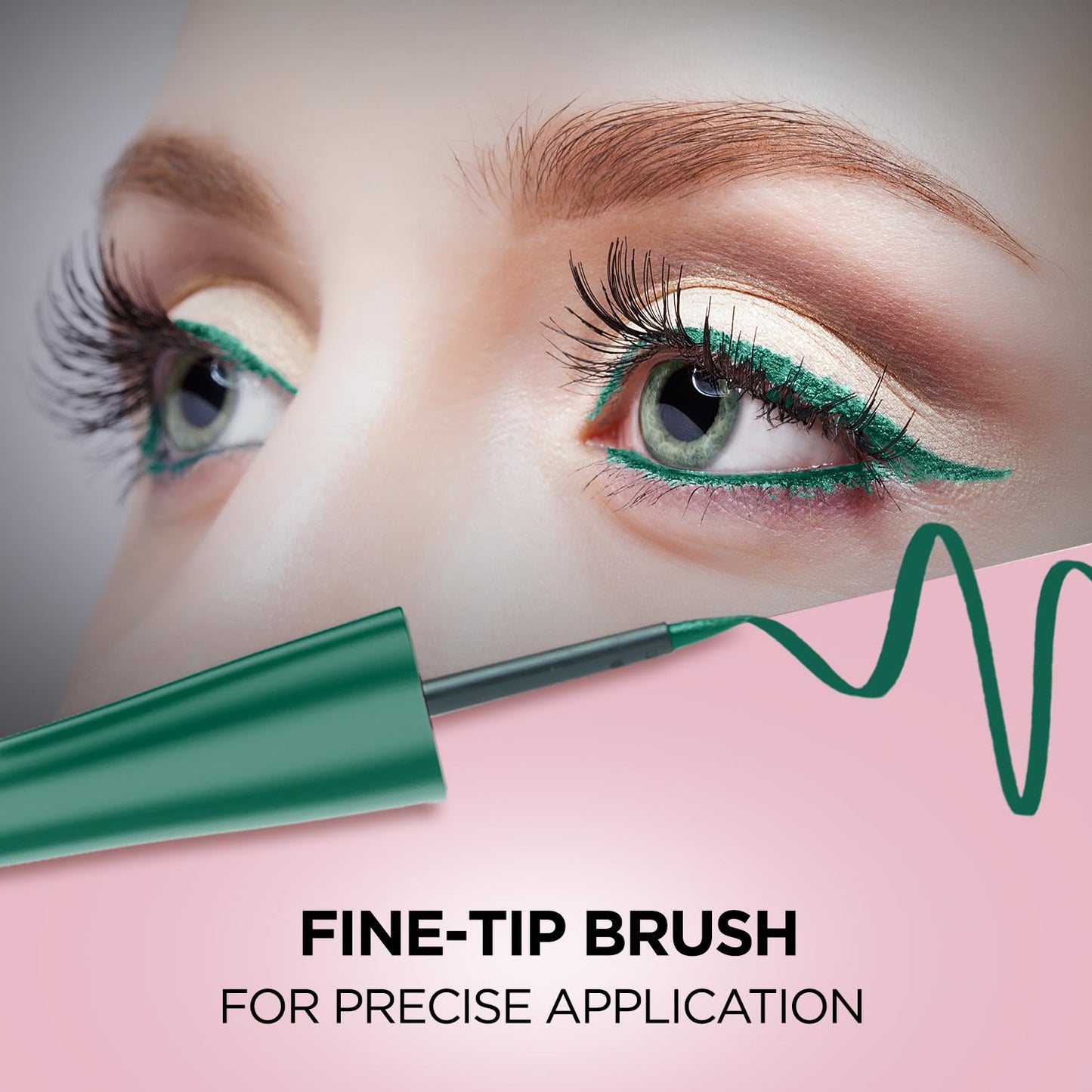 FACESCANADA Magneteyes Color Eyeliner Gel - Elegant Green,4 Ml|Glossy Finish|24Hr Long-Lasting
