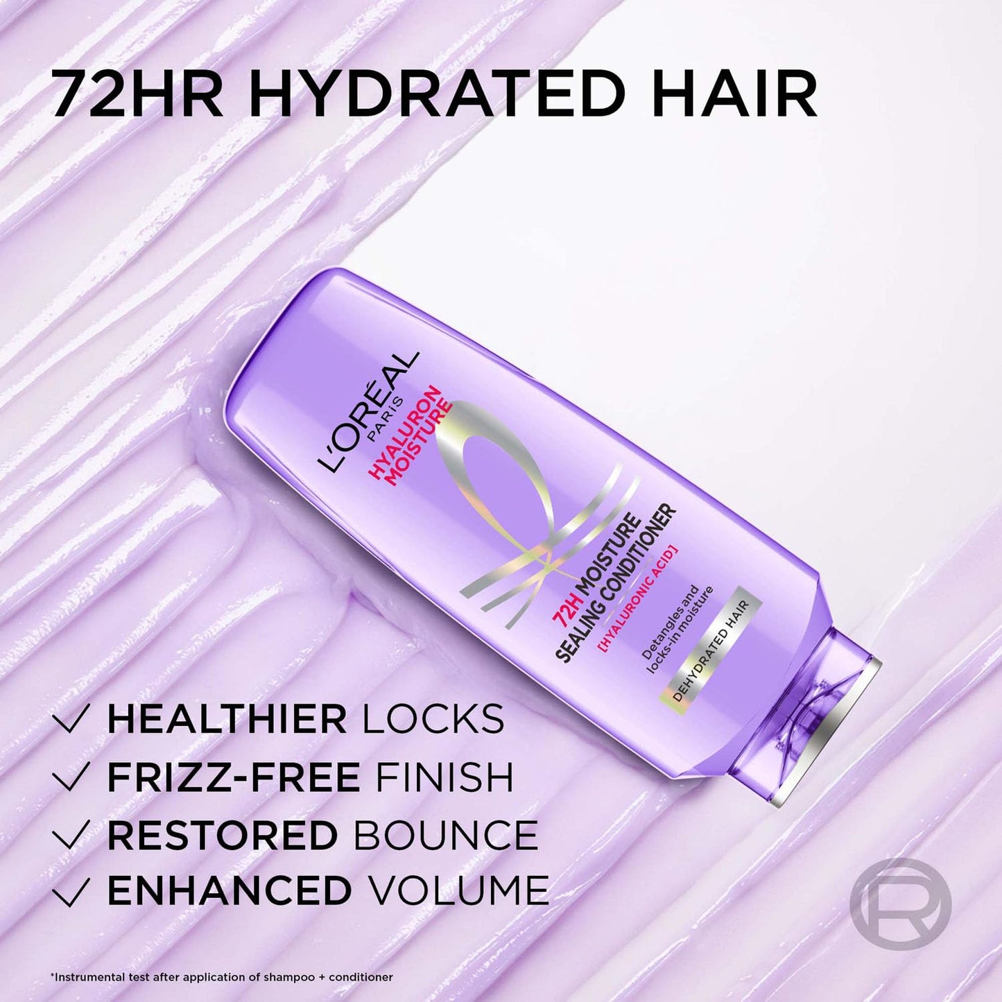 Loreal Paris Fresh Hyaluron Moisture 72HR Moisture Sealing Conditioner, 340 ml