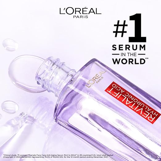 L’Oréal Paris Revitalift Serum, Hydrating And Plumping, With 1.5% Hyaluronic Acid, 15ml