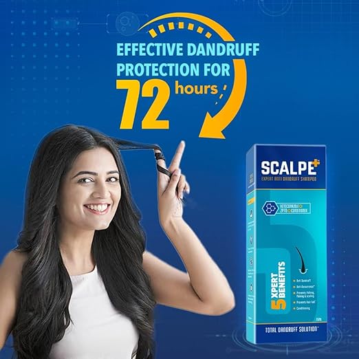 Scalpe Expert Anti Dandruff Shampoo (75ml) -Pack of 2