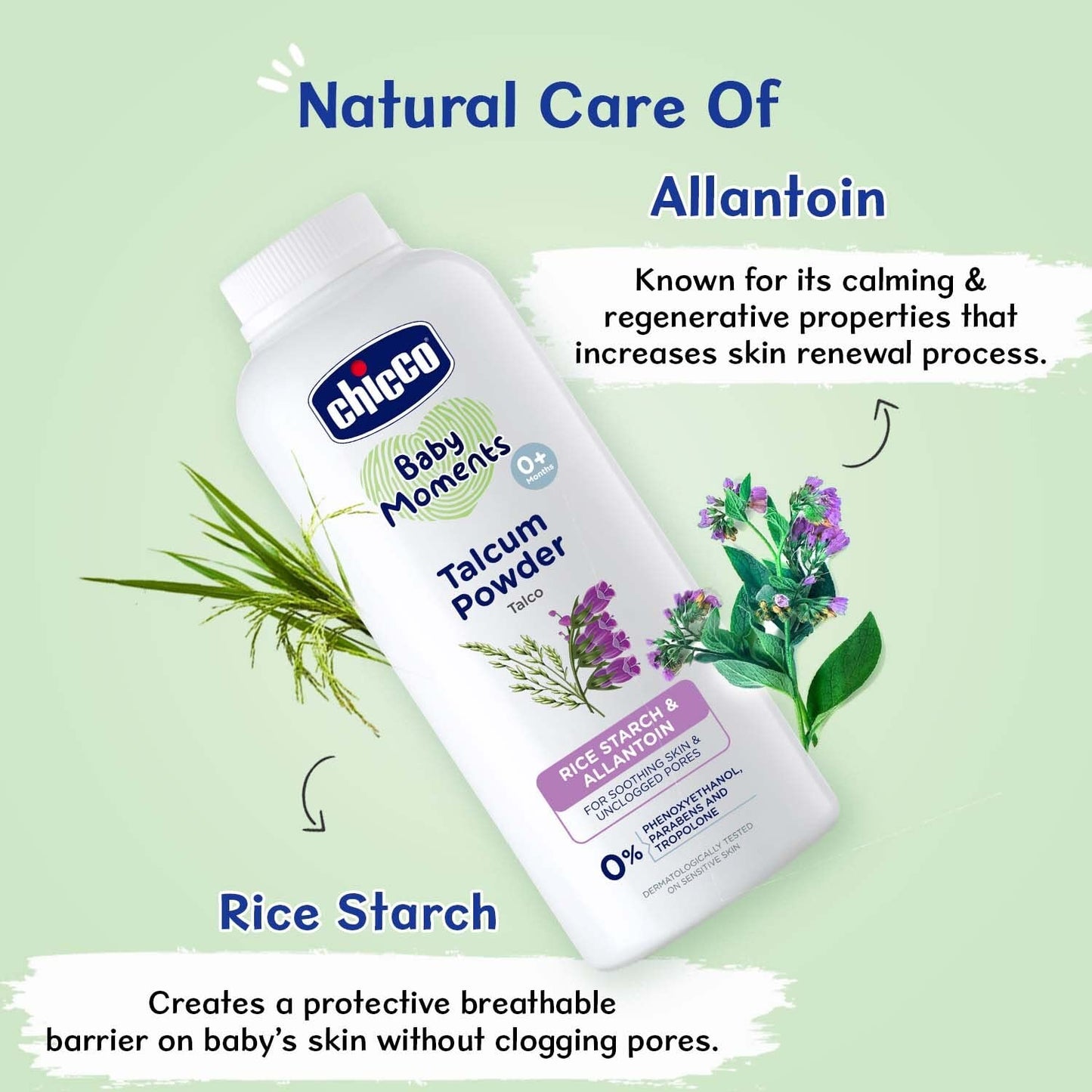 Chicco BM Talcum Powder, 150 gm