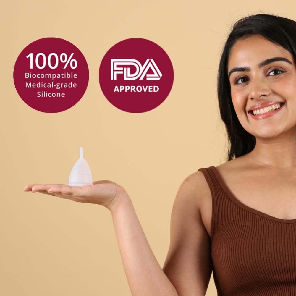 Carmesi Menstrual Cup for Women | Medium Size - With Free Pouch