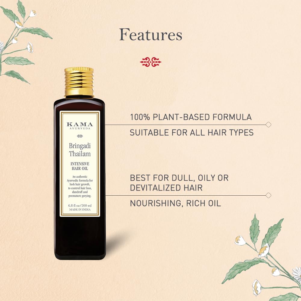 Kama Ayurveda Bringadi Intensive Hair Treatment, 100 ml