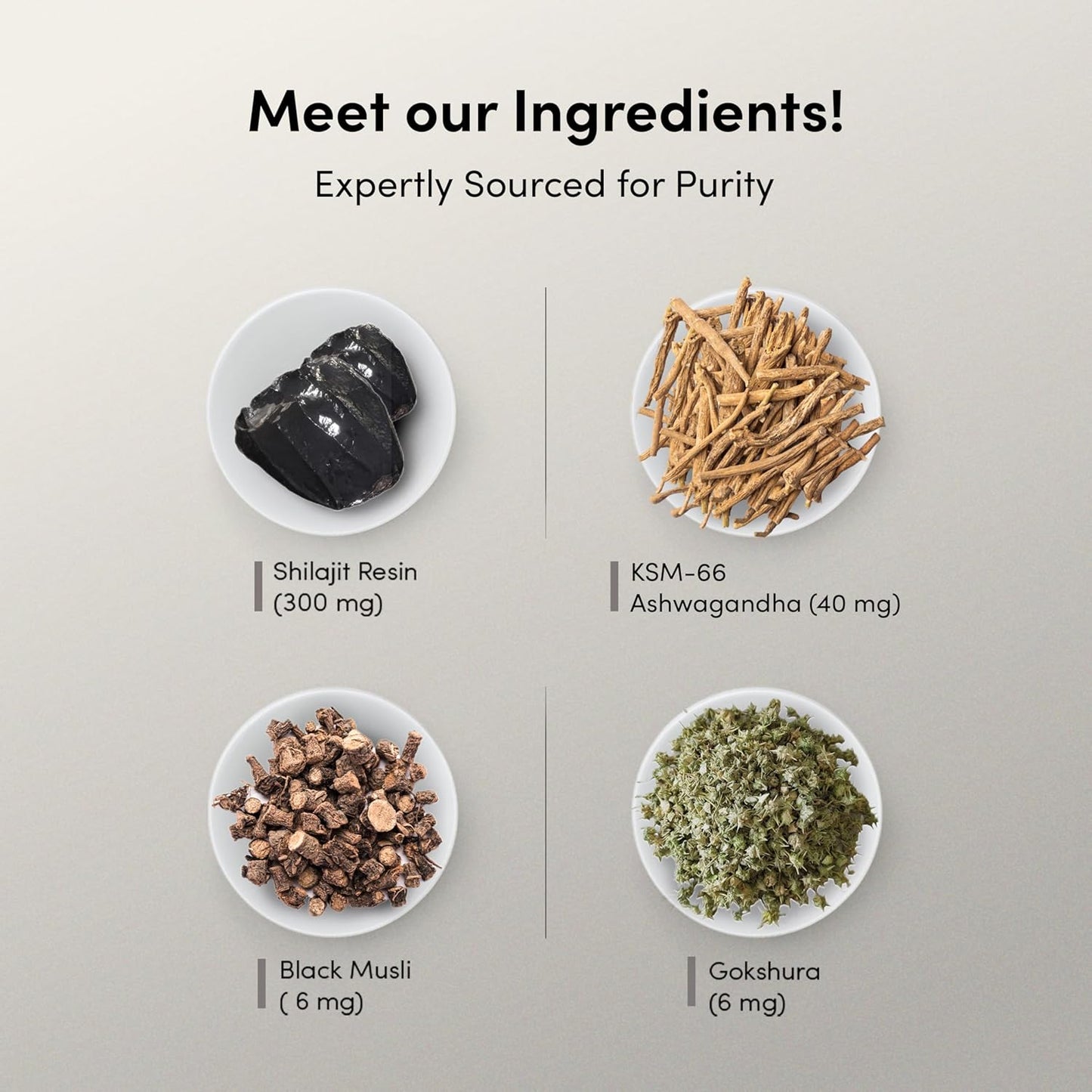 Man Matters Pure Himalayan Shilajit/Shilajeet Gummies with 75% Fulvic Acid & KSM 66 Ashwagandha, 60 Cap.