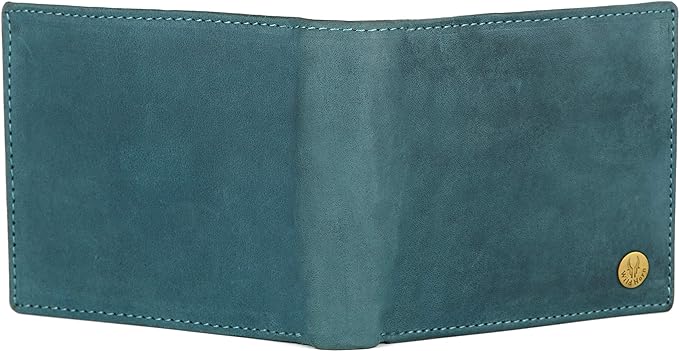 Wildhorn Genuine Leather Hand-Crafted Wallet for Men's Blue