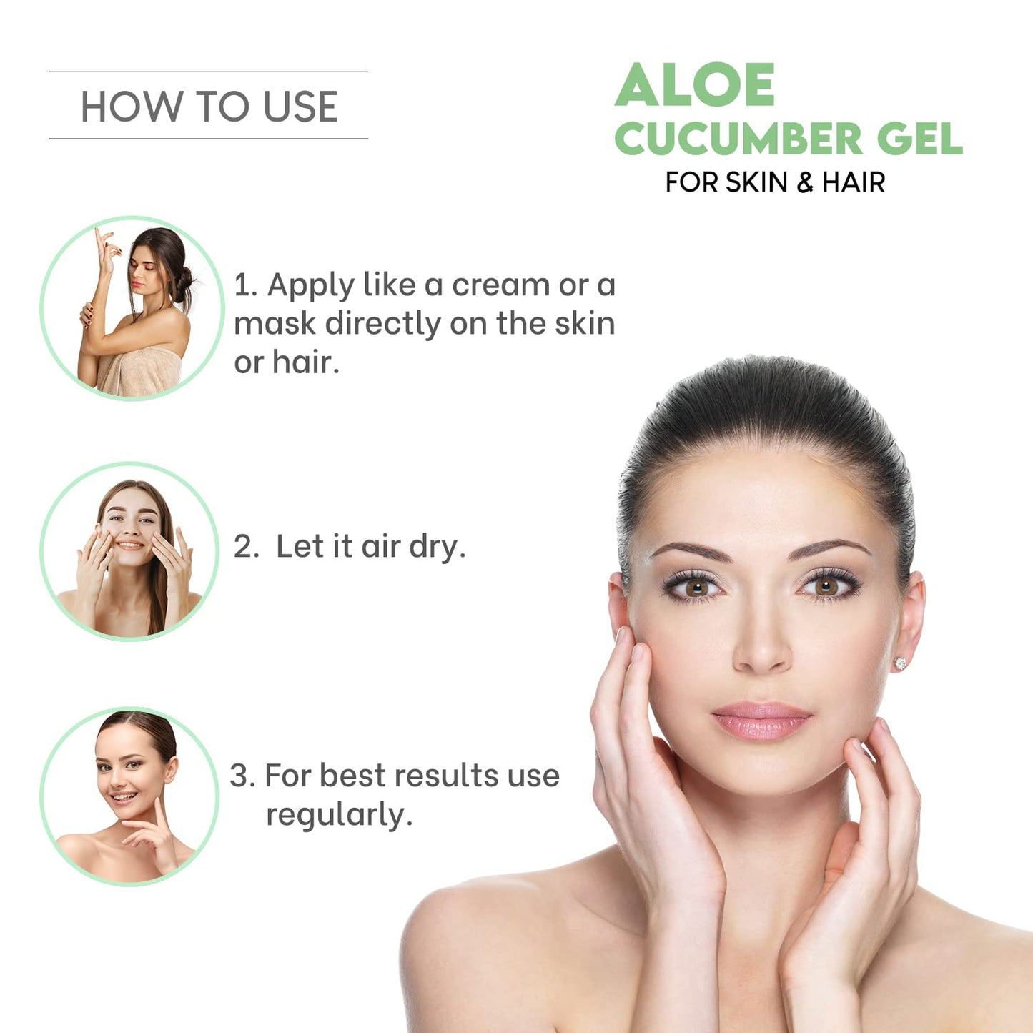 KAZIMA Aloe Cucumber Gel for Face and Body, 1kg