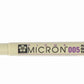 Sakura Pigma Micron Fineliner Pens, Classic Set Of 5 Nib Sizes, Black