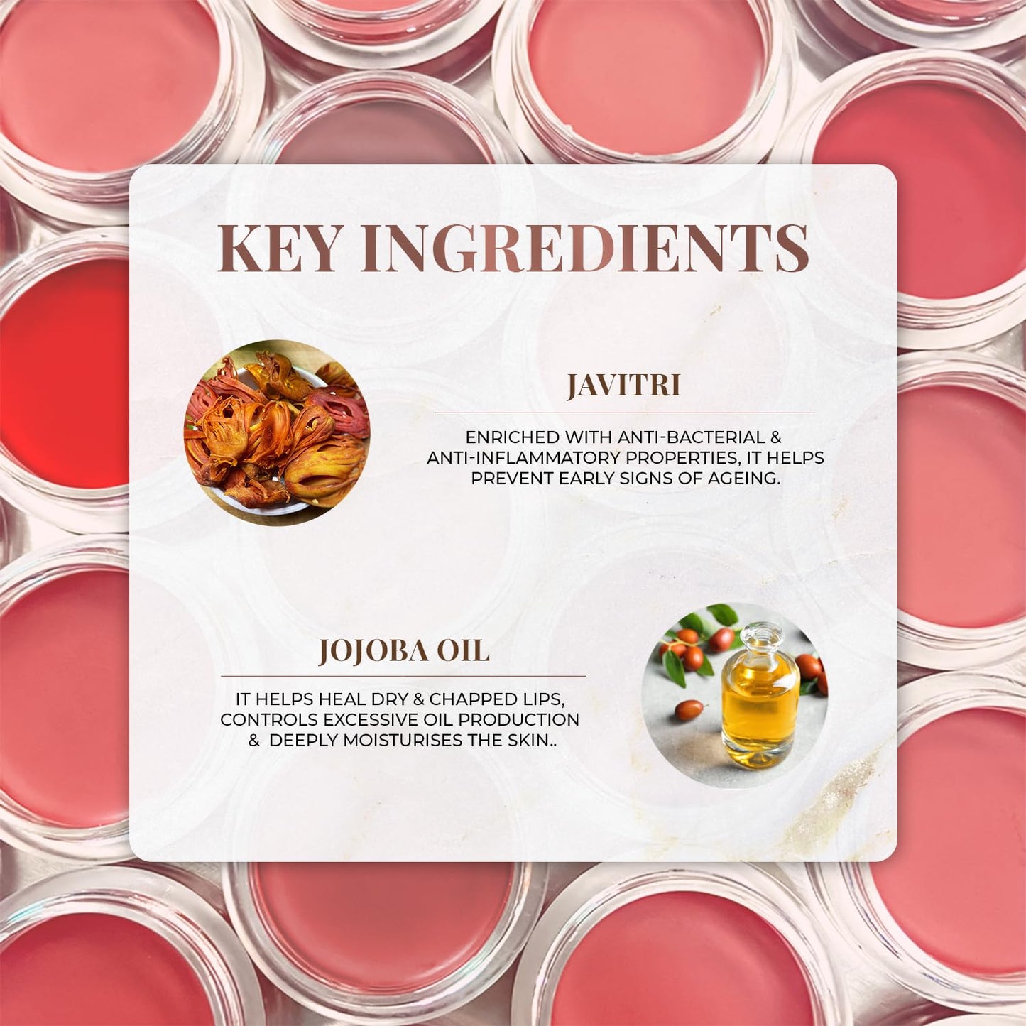 Just Herbs Ayurvedic, Natural Lip & Cheek Tint 4 gm