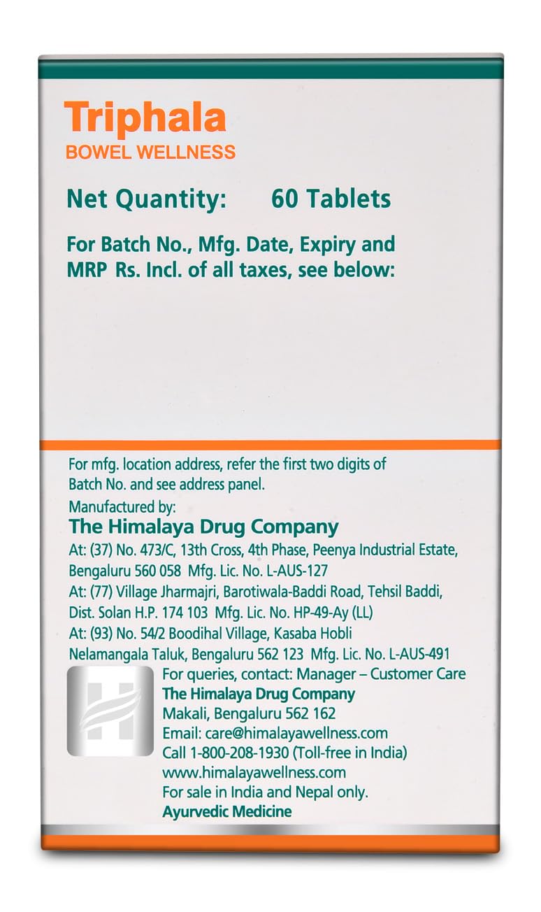 Himalaya Herbals Triphala - 60 Capsules