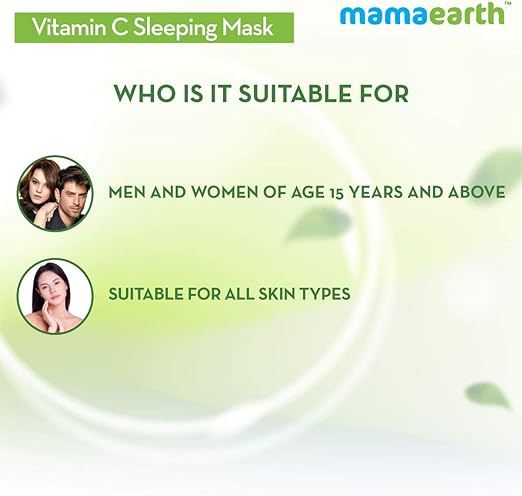 MAMAEARTH Vitamin C Sleeping Mask For Skin Illumination, 100g