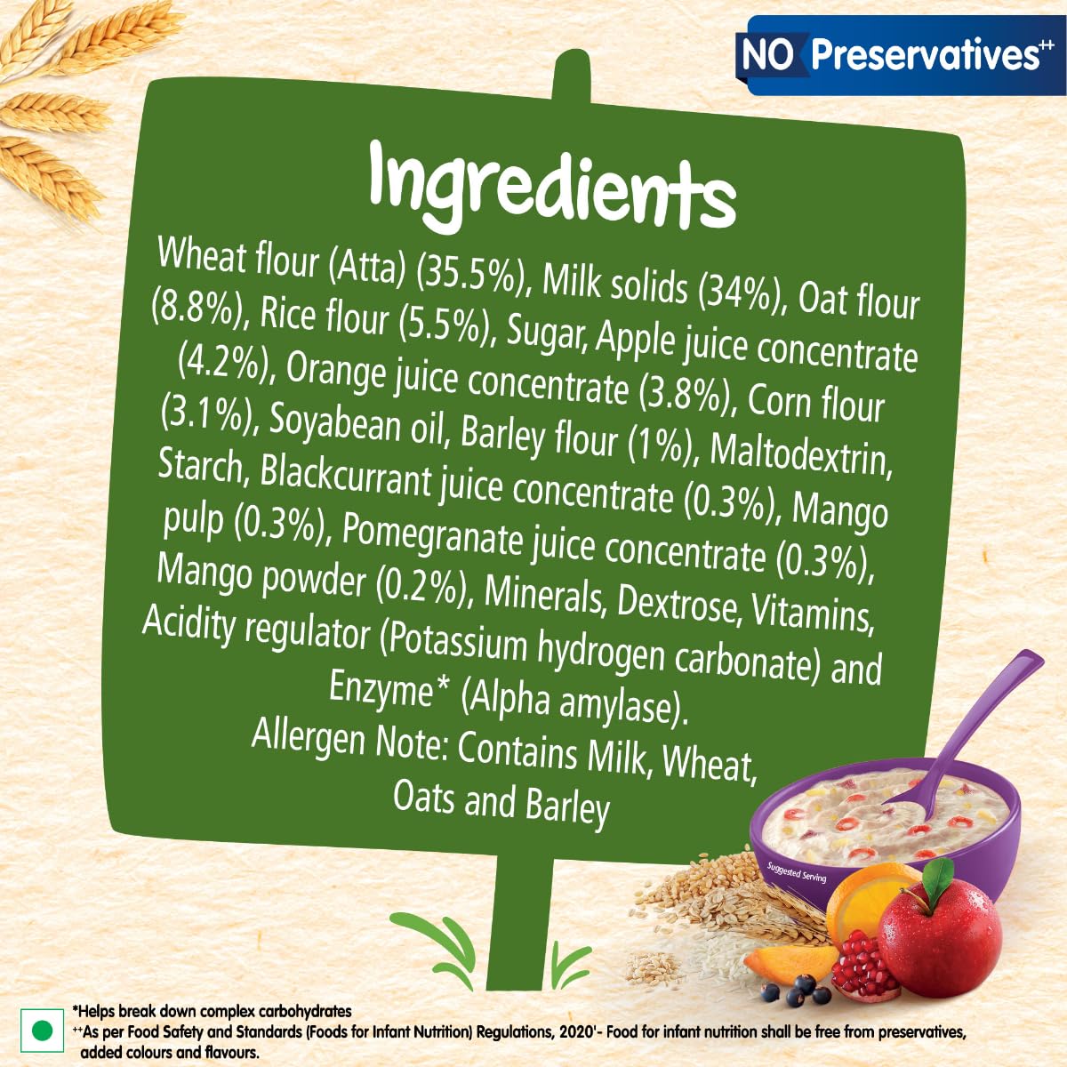 Nestle Cerelac Baby Food Cereal, 5 Grains & Fruits for 18 to 24 Months Baby, 300 gm